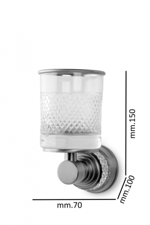 Стакан настенный Boheme AURA 10244-G Золото