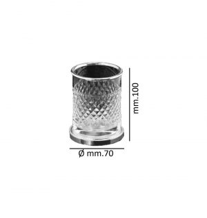 Стакан настольный Boheme AURA 10252-CR Хром