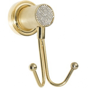 Крючок двойной Boheme Royale Cristal 10926-G Gold