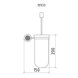 Ершик Boheme Royale Cristal 10933-CR Chrome