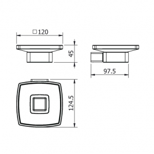 Мыльница Langberger Vico 11315A-BP Черный