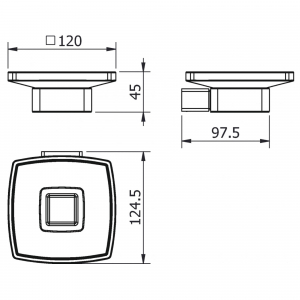 Мыльница Langberger Vico 11315A Хром
