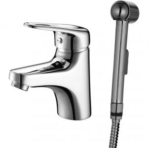 Cмеситель для раковины с гигиеническим душем Lemark Luna LM4116C Chrome