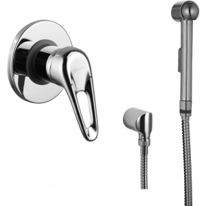 Смеситель встраиваемый с гигиеническим душем Lemark Luna LM4119C Chrome