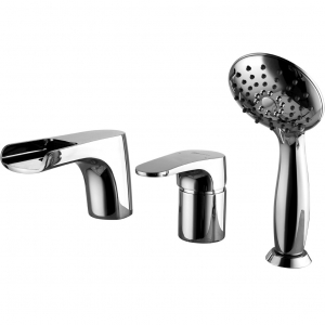 Смеситель на борт ванны Lemark Shift LM4345C Chrome