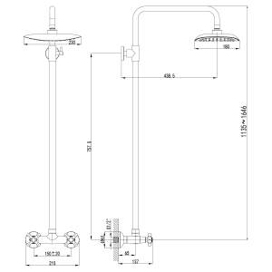 Душевая система Lemark Standard LM2160C Chrome