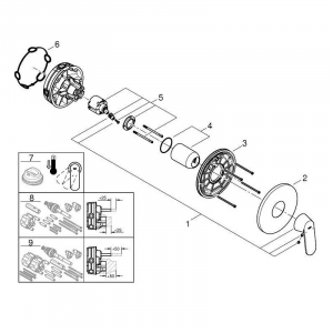 Смеситель для душа GROHE Eurosmart Cosmopolitan 24044000 Хром