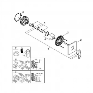 Смеситель для душа GROHE Eurocube 24061000 Хром