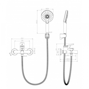 Cмеситель для ванны Lemark Minima LM3814C Хром