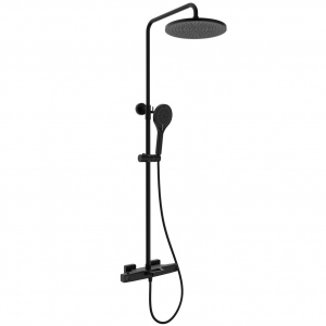 Душевая система с термостатом Kaiser Quadris 25282-2 Black Matt