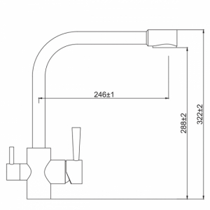 Смеситель для кухни под фильтр Kaiser Merkur 26044-3 Bronze