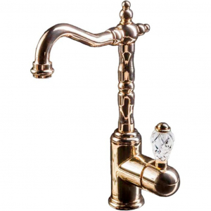 Смеситель для раковины Boheme Crystal 282-CRST Gold