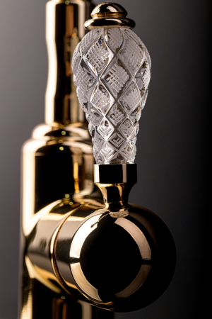 Смеситель для раковины Boheme Crystal 282-CRST Gold