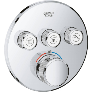 Термостат для встраиваемого монтажа на 3 выхода GROHE Grohtherm SmartControl 29121000 Хром