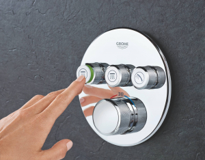 Термостат для встраиваемого монтажа на 3 выхода GROHE Grohtherm SmartControl 29121000 Хром