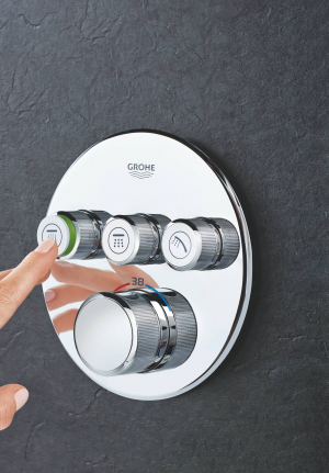 Термостат для встраиваемого монтажа на 3 выхода GROHE Grohtherm SmartControl 29121000 Хром