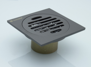Трап прямой 10 х 10 GANZER T001-Q Графит
