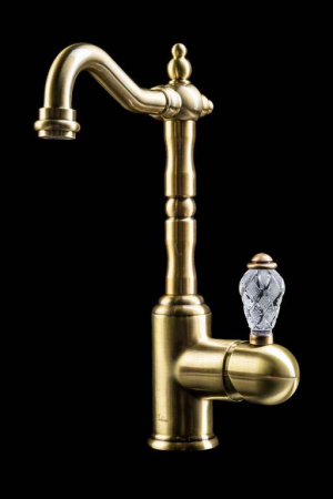 Смеситель для раковины Boheme Crystal 302-CRST Bronze