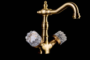 Смеситель для раковины Boheme Crystal 312-CRST Bronze