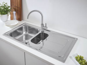 Мойка с корзинчатым вентилем GROHE K400 31566SD0 Нержавеющая сталь