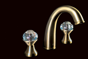 Смеситель на борт раковины Boheme Flora 317-FL Bronze