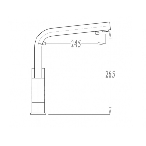 Смеситель для кухни под фильтр Kaiser Sonat 34044-9 Black Mat (матовый)