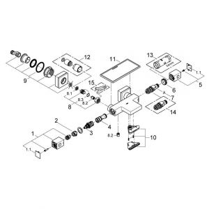 Термостат для ванны GROHE Grohtherm Cube 34502000 Хром