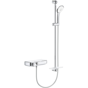 Термостатический смеситель для душа GROHE Grohtherm SmartControl и душевой гарнитур Euphoria 34721000 Хром