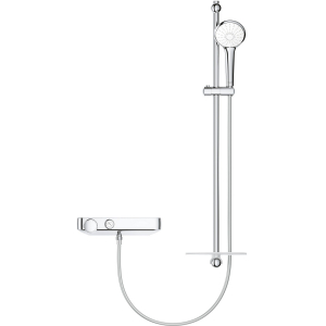 Термостатический смеситель для душа GROHE Grohtherm SmartControl и душевой гарнитур Euphoria 34721000 Хром