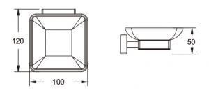 Мыльница ViEiR  V5003-S Золото матовое