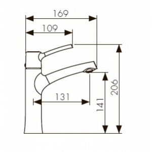 Смеситель для раковины Kaiser Stick 49111 Chrome