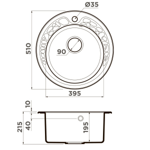 Кухонная мойка Omoikiri Tovada 51-CA 4993366 Карамель