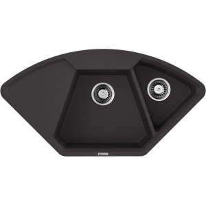 Кухонная мойка угловая Omoikiri Yonaka 98-C-BL 4993716 Черный