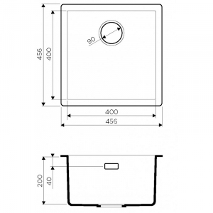 Кухонная мойка Omoikiri Yamakawa 45-U/I-GB 4993781 Графит