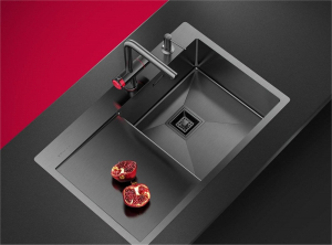 Смеситель для кухни Omoikiri Hotaru-R 4994026 Вороненая сталь/Красный