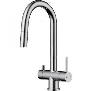 Смеситель под фильтр с вытяжным шлангом Omoikiri Akita-S-C 4994330 Хром