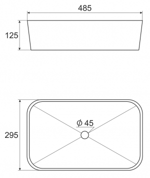 Раковина накладная Elghansa SINKS EG4120-145