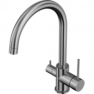 Смеситель для кухни под фильтр Elghansa 56B5216-Steel Нержавеющая сталь