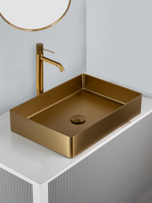 Раковина AltroBagno Astro 001017 OrSp Золото матовое