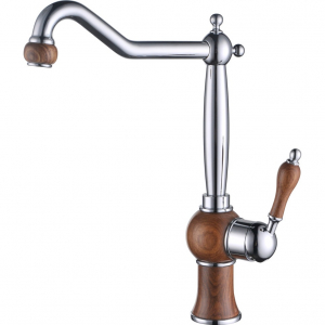 Смеситель для кухни Kaiser Wood 61033 Chrome