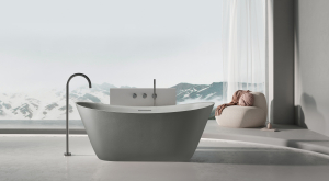 Ванна из искусственного камня AltroBagno Fiorina 090219 Cement Grey