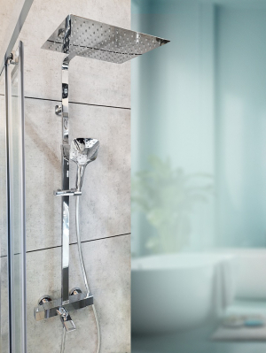 Душевая система с термостатом AltroBagno Cascata 030401 Cr Хром