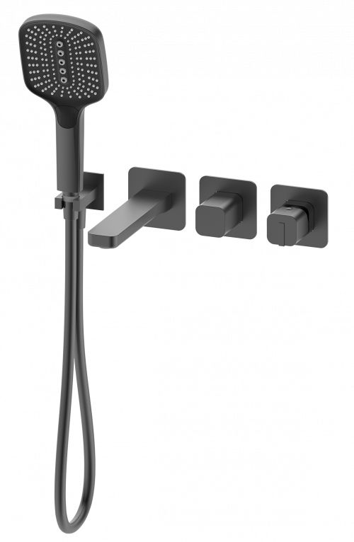 Смеситель встроенный для ванны GANZER GZ12134-Q Графит