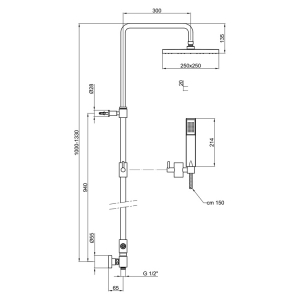 Душевая система Webert Comfort AC0675015METAL Хром