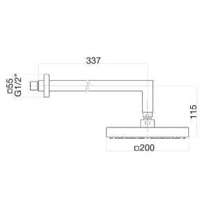 Тропический душ Webert Comfort AC0840010 Золото