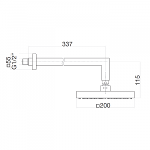 Тропический душ Webert Comfort AC0840015 Хром