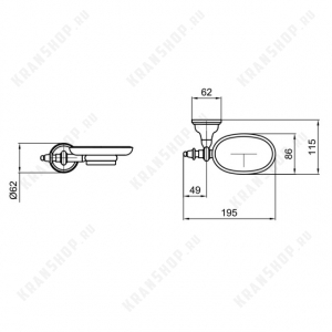Мыльница Webert Ottocento AM500101015 Хром