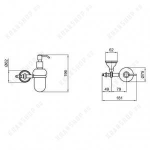 Диспенсер Webert Ottocento AM500201015 Хром