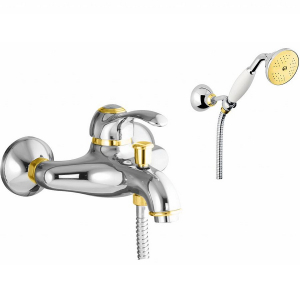 Cмеситель для ванны Webert Aurora AU850101017 Хром/Золото