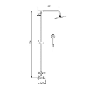 Душевая система Rav Slezak Colorado CO182.5/4Z золото